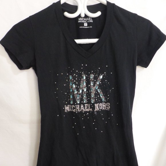 MICHAEL, MICHAEL KORS, black graphic tee, BNWOT